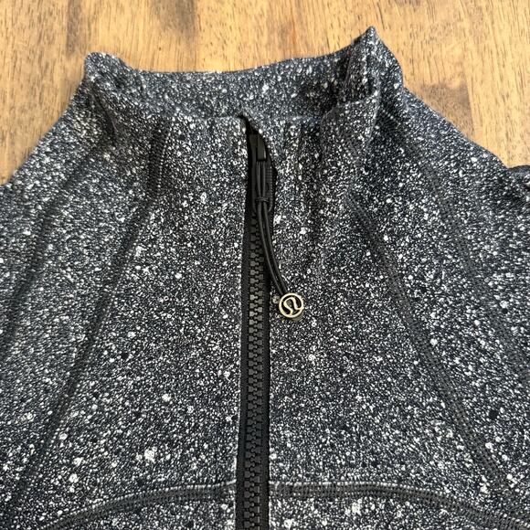 Lululemon Define Jacket Luon Full-Zip Fitted Luminesce Splatter White Black Sz 6 - Picture 4 of 11